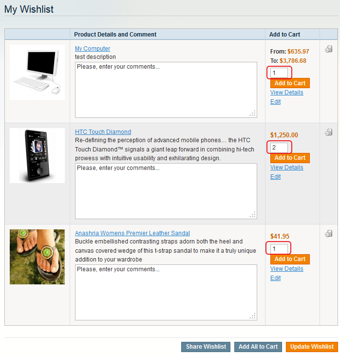 Save all items from cart to wishlist in magento